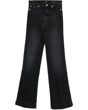 7 For All Mankind Vaqueros acampanados - Negro