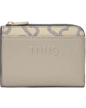 Tous Kaos Icon Logo Zip Wallet - Natural