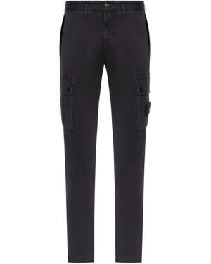 Stone Island Pantaloni Con Tasca Cargo - Blu