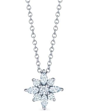 Kwiat Embellished Star Necklace - White