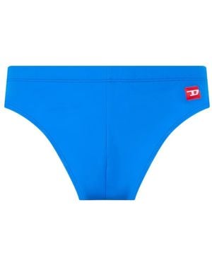 DIESEL Zwembroek Met Logopatch - Blauw