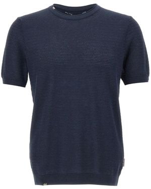Bob Knitted T-Shirt - Blue
