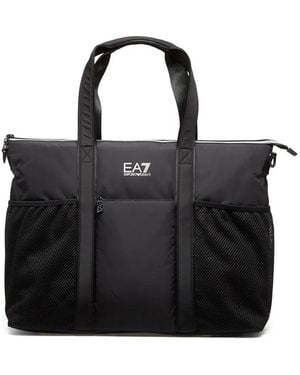 EA7 Sac À Main À Logo Imprimé - Noir