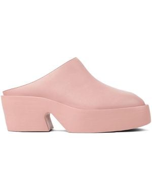 Camper Billie Platform Mules - Pink