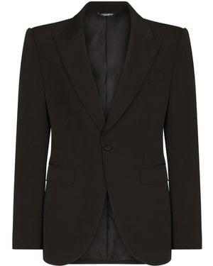 Dolce & Gabbana ドルチェ&ガッバーナ シングルジャケット - ブラック