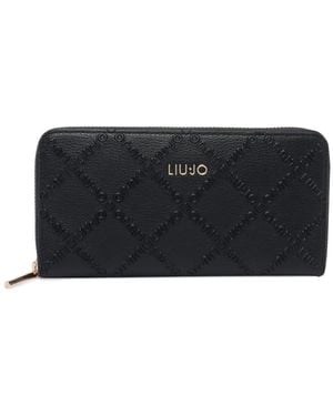 Liu Jo Logo-Embossed Wallet - Black