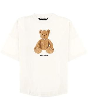 Palm Angels Bear-Print T-Shirt - White
