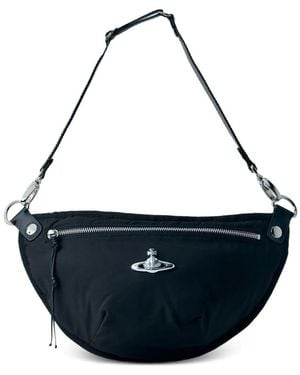 Vivienne Westwood Kuriertasche Mit Orb-Detail Im Metallic-Look - Blau