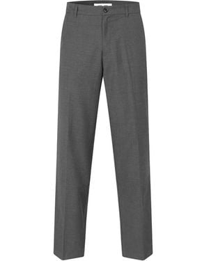 Samsøe & Samsøe Sanoah Wool Trousers - Grey