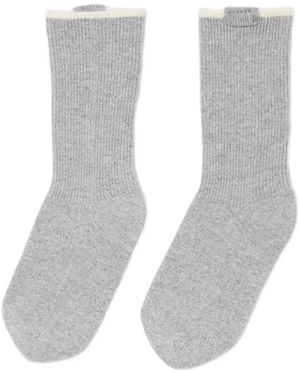 Sandro Ribbed Socks - White