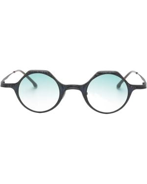 Rigards Round-Frame Sunglasses - White