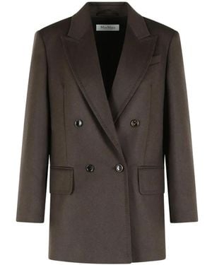 Max Mara Olimpia Double-Breasted Blazer - Black