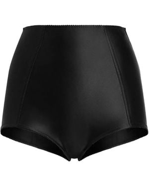 Dolce & Gabbana Satin Culottes Shorts - Black