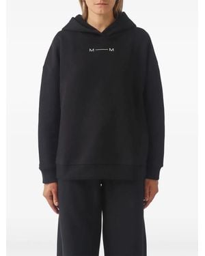 Max Mara Logo-Print Jersey Hoodie - Black