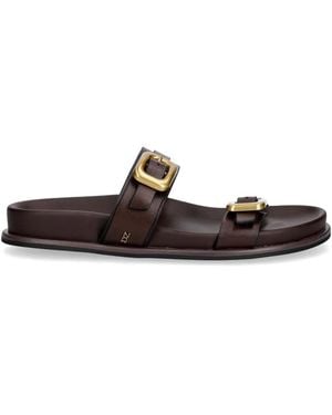 Nokwol Zaz Buckle-Fastening Flat Sandals - White