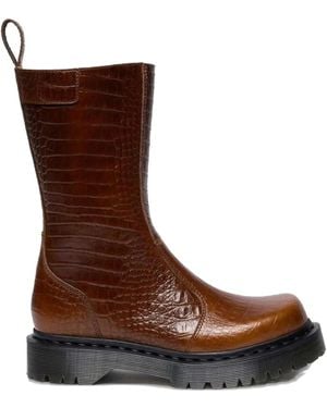 Dr. Martens Rejena Round-Toe Boots - Brown