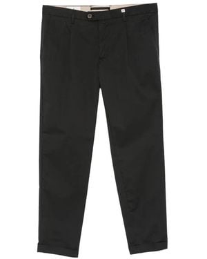 Myths Pleated-Detail Trousers - Black