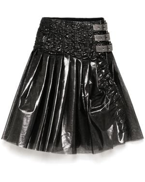 Junya Watanabe Belted Pleated Skirt - Black