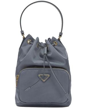 Prada Borsa A Secchiello Re-Nylon - Blu