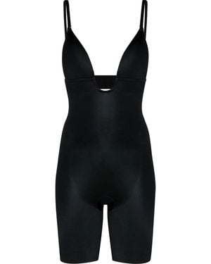 Spanx Body Con Escote Pronunciado - Negro