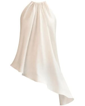 Cynthia Rowley Ring Asymmetric Talita Blouse - White