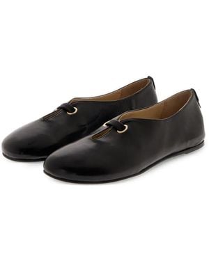 Herno Bailarinas Con Detalle De Ojales - Negro