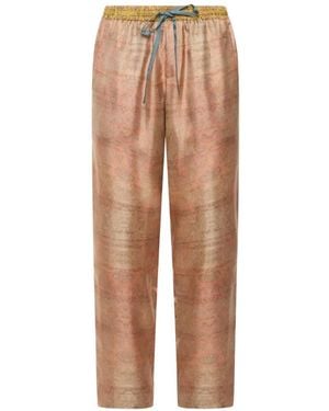 Pierre Louis Mascia Aloe Straight-Leg Trousers - Natural