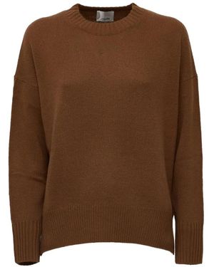 Allude Klassischer Kaschmirpullover - Braun