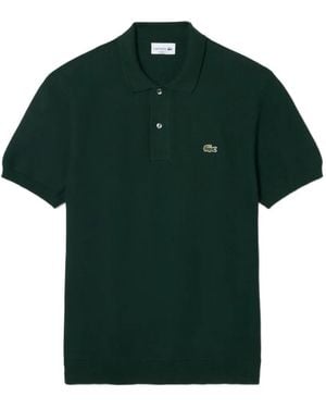 Lacoste Logo-Patch Knit Polo Shirt - Green