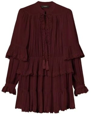 Twinset Embroidered Mini Dress