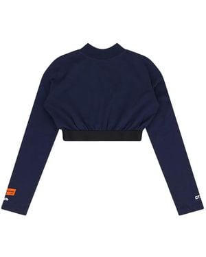 Heron Preston Stadium Turtleneck T-Shirt - Blue