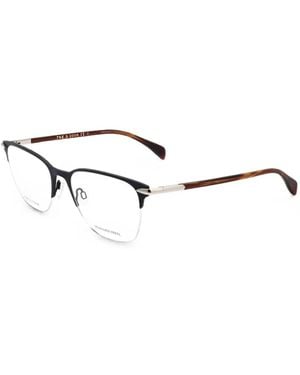 Rag & Bone Half-Rim Geometric-Frame Glasses - White