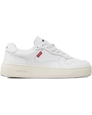 Levi's Glide Sneakers mit perforiertem Einsatz - Weiß