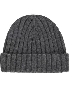 Dolce & Gabbana Ribbed Beanie - Grey