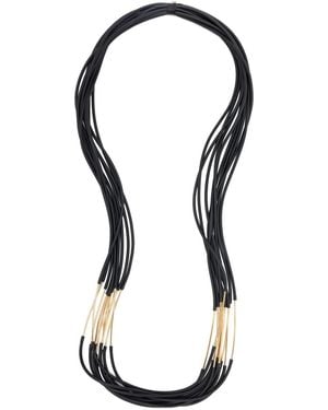 Liviana Conti Two-Tone Layered Necklace - Black