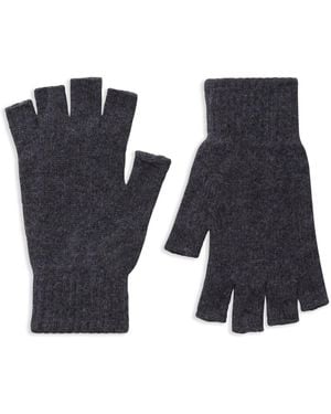 Pringle of Scotland Fingerless Cashmere Gloves - Blue