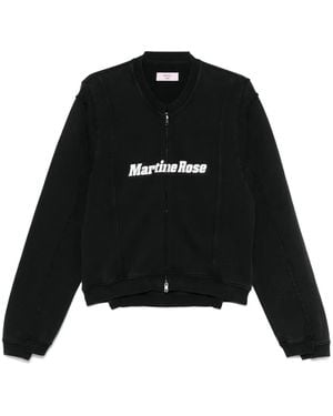 Martine Rose Sudadera Shrunken con cremallera - Negro