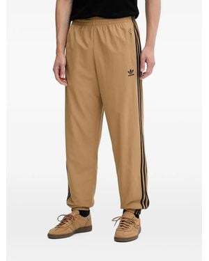 adidas Logo-Embroidered Track Trousers - Natural
