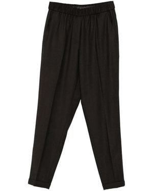 Antonelli Elasticated-Waist Pants - Black