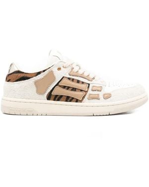 Amiri Zebra Skel Sneakers - Natural