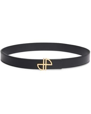 Patou Jp-Monogram Leather Belt - White