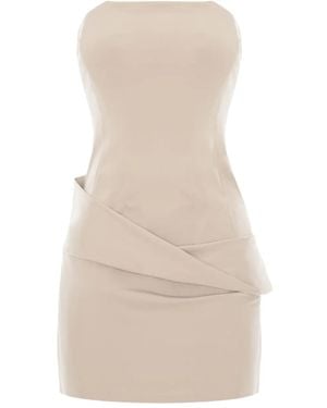 CuAnna Palermo Strapless Mini Dress - Natural