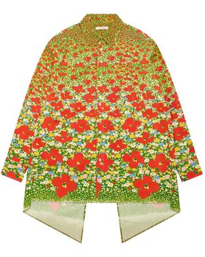 Craig Green Open Back Floral Shirt - Yellow