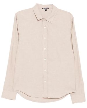 James Perse Refined Flannel Shirt - White