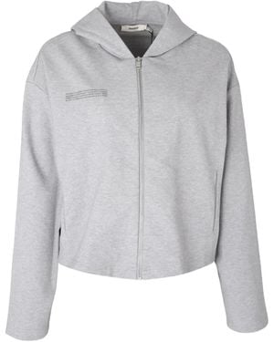 PANGAIA Double-Jersey Zip-Up Hoodie - Grey