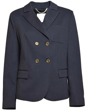 True Royal Double-Breasted Blazer - Blue