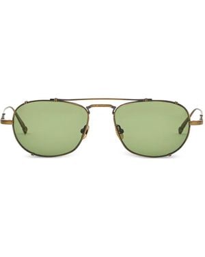 Matsuda Sonnenbrille Mit Rundem Gestell - Grün