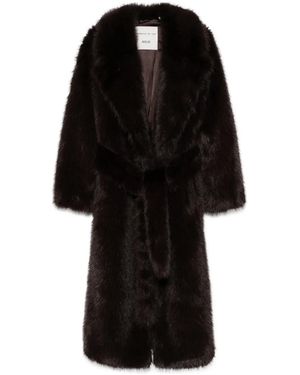 Agolde X Shoreditch Ski Club Ebony Coat - Black