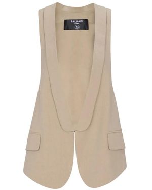 Balmain Chaleco Asimétrico - Neutro