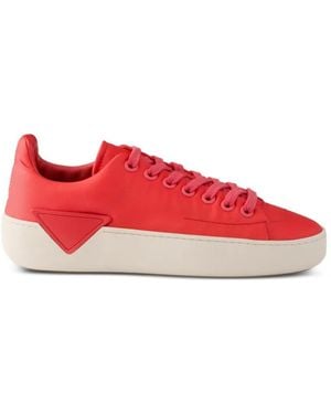 Prada Court Re-Nylon Sneakers - Red